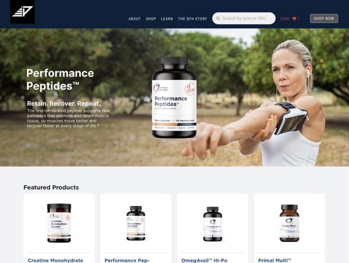DESIGNS FOR HEALTH STORE